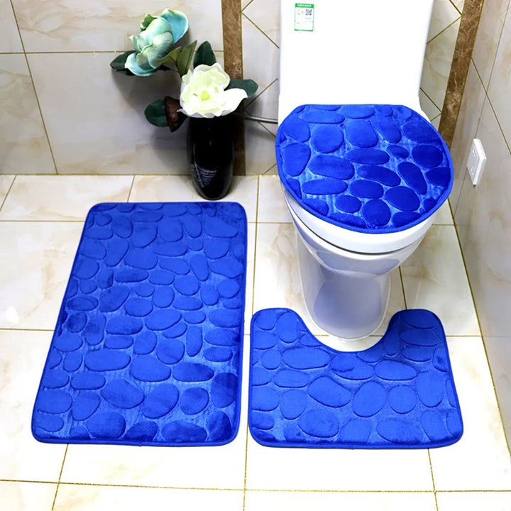 CobblestoneComfort | Non-Slip Absorbent Shower Mats