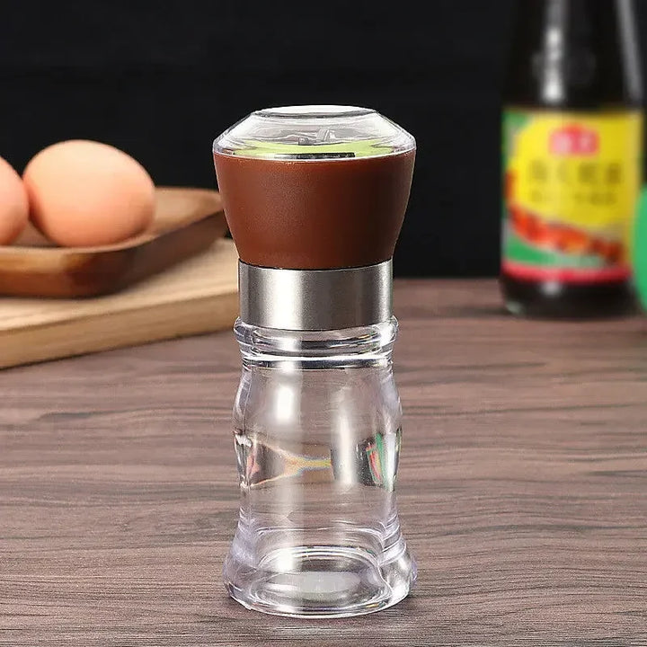 Culinary Flair | Premium Manual Pepper Mill with Transparent Bottle