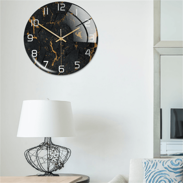 MarbleGlowClock | Slim and Modern Table Lamp