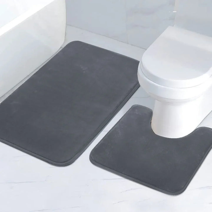 AquaStripesSponge | Washable Striped Sponge Bath Mats