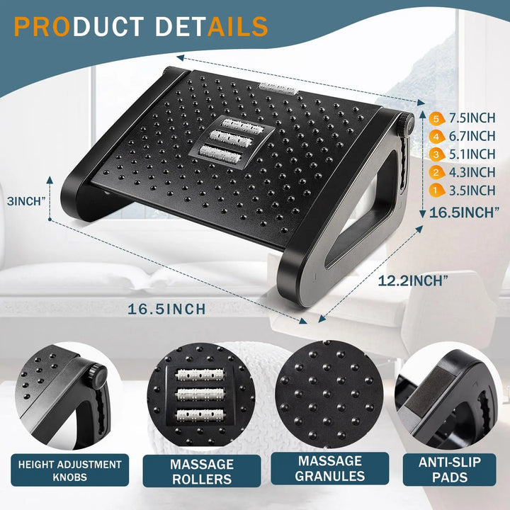 CLEVLO | Ergonomic Under-Desk Footrest
