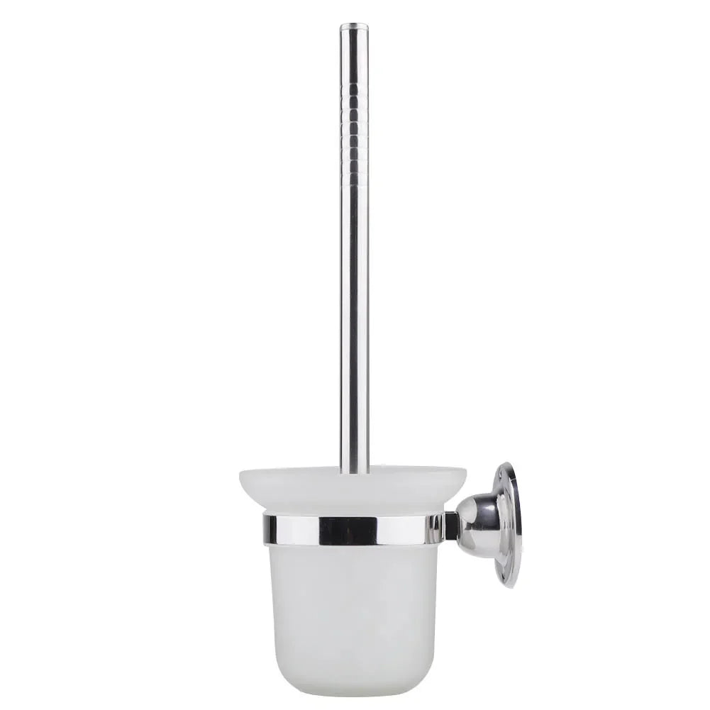 PureSteel | Wall-Mounted Toilet Brush with Long Handle