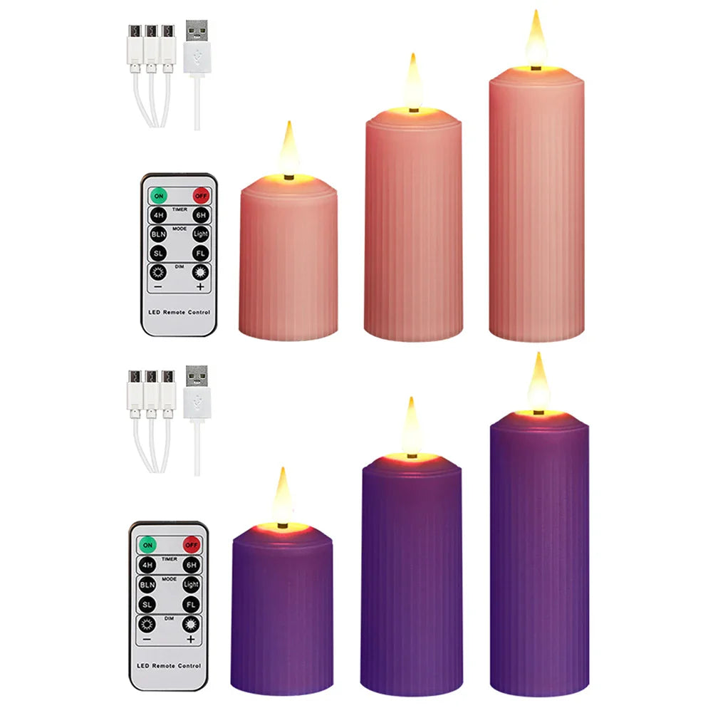 PinkAura | USB Rechargeable Flameless Candles