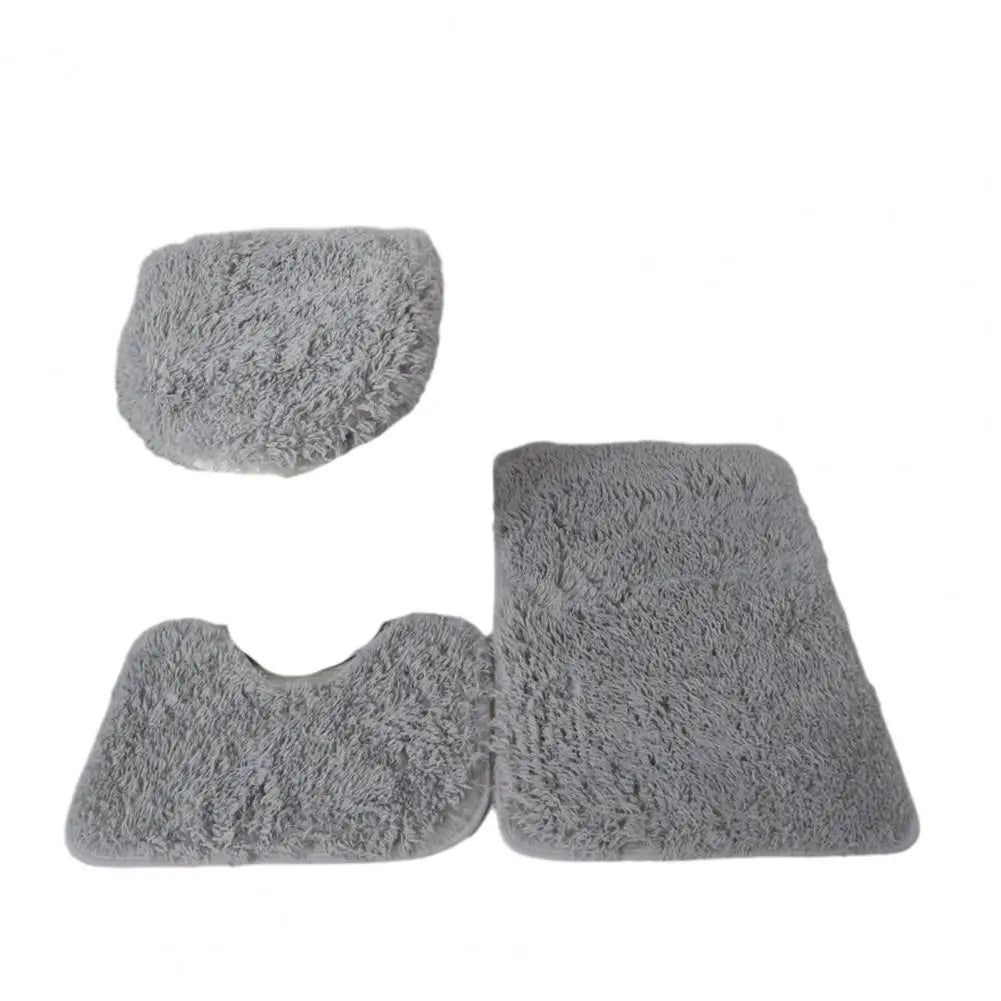 SlipSafeTrio | Anti-Slip Bathroom Mat & Toilet Seat Cover Set