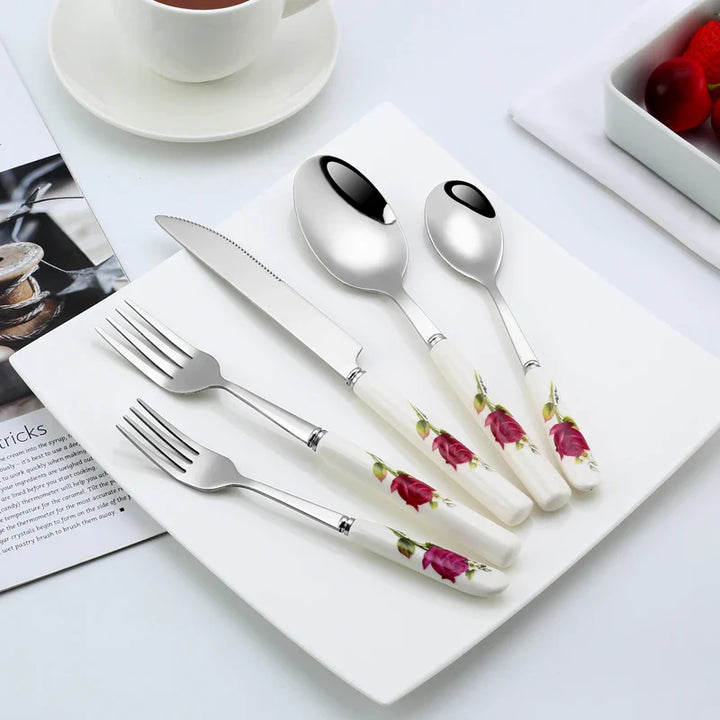 TableChic | Luxury Cutlery Set 24 Pieces with Vintage Design