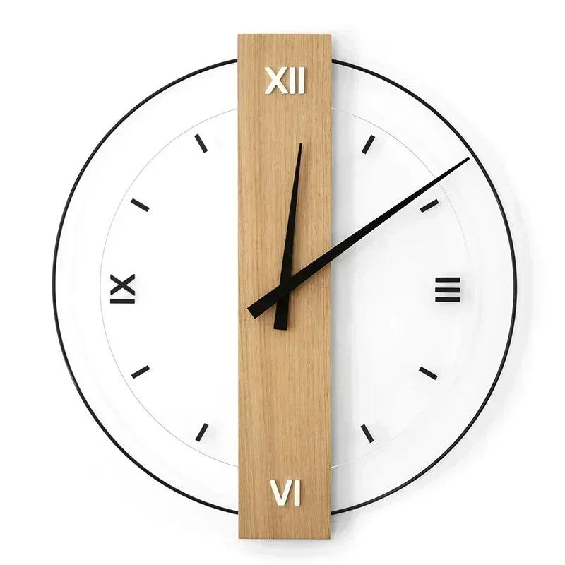 SilentElegance | Luxury Wooden Wall Clock