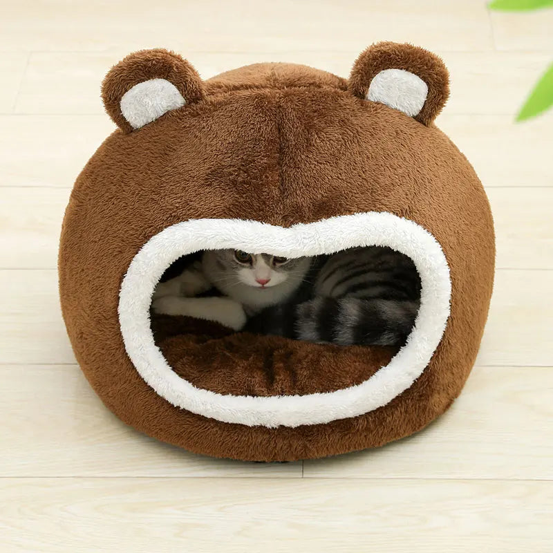 PluchePret | Luxury Funny Cat Bed for Cozy Pets