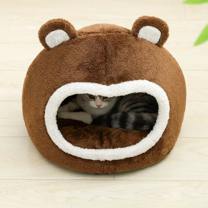 PluchePret | Luxury Funny Cat Bed for Cozy Pets