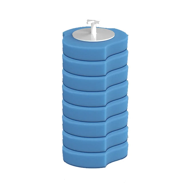 QuickClean | Disposable Toilet Brush with Long Handle and Multiple Brush Heads