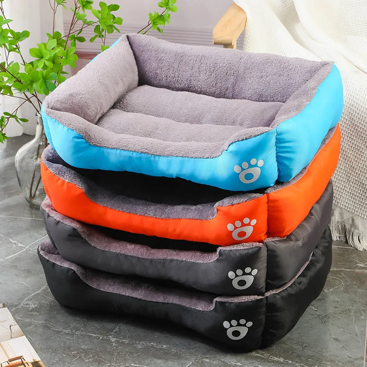 Winter Soft Warm House for Dogs - Color Square and Waterproof Dog Mat
