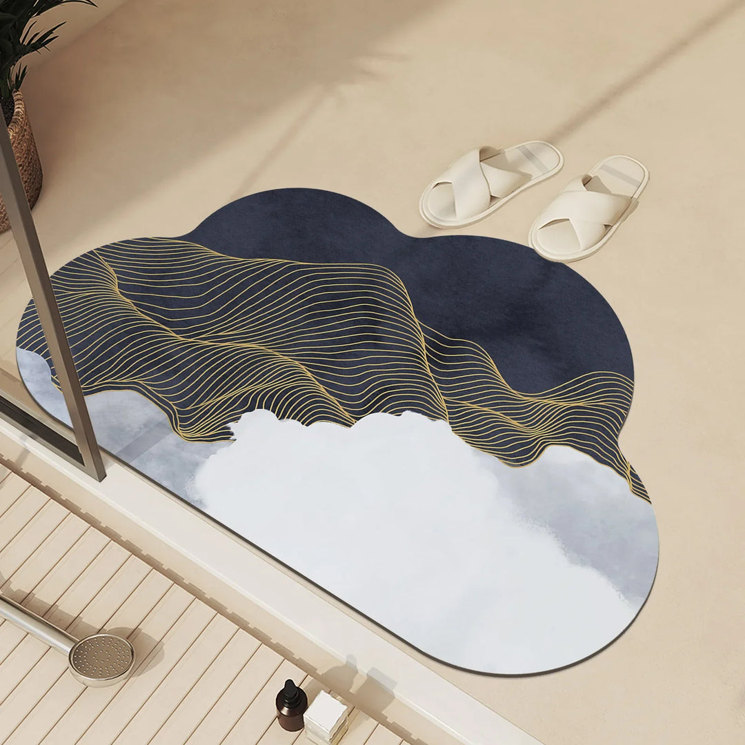 AquaSerenity | Quick-Drying Toilet Mat