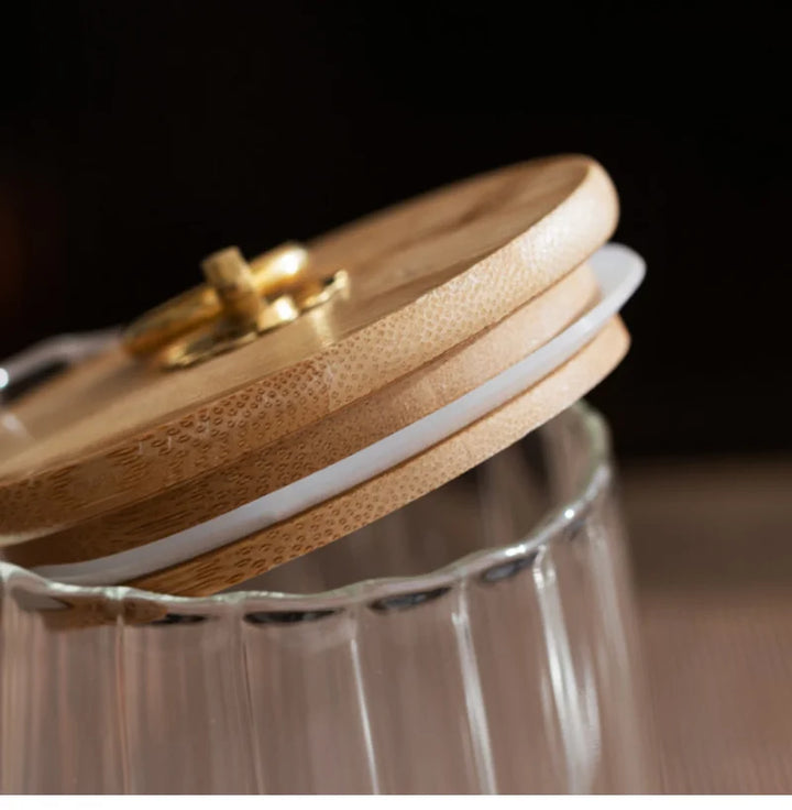 PureGlass – Elegant Kitchen Storage Jar with Airtight Lid for a Stylish Kitchen