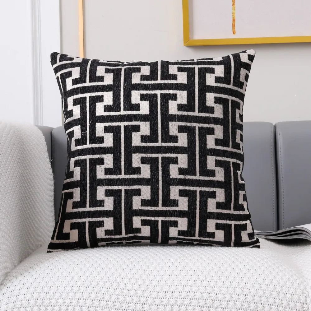 RusticWeave | Striped Cushion Cover for the Sofa