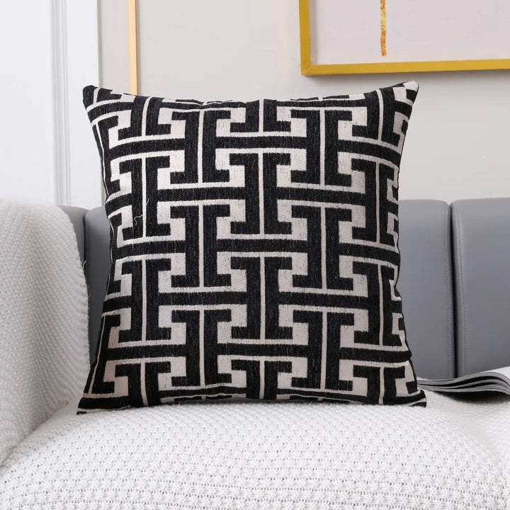 RusticWeave | Striped Cushion Cover for the Sofa