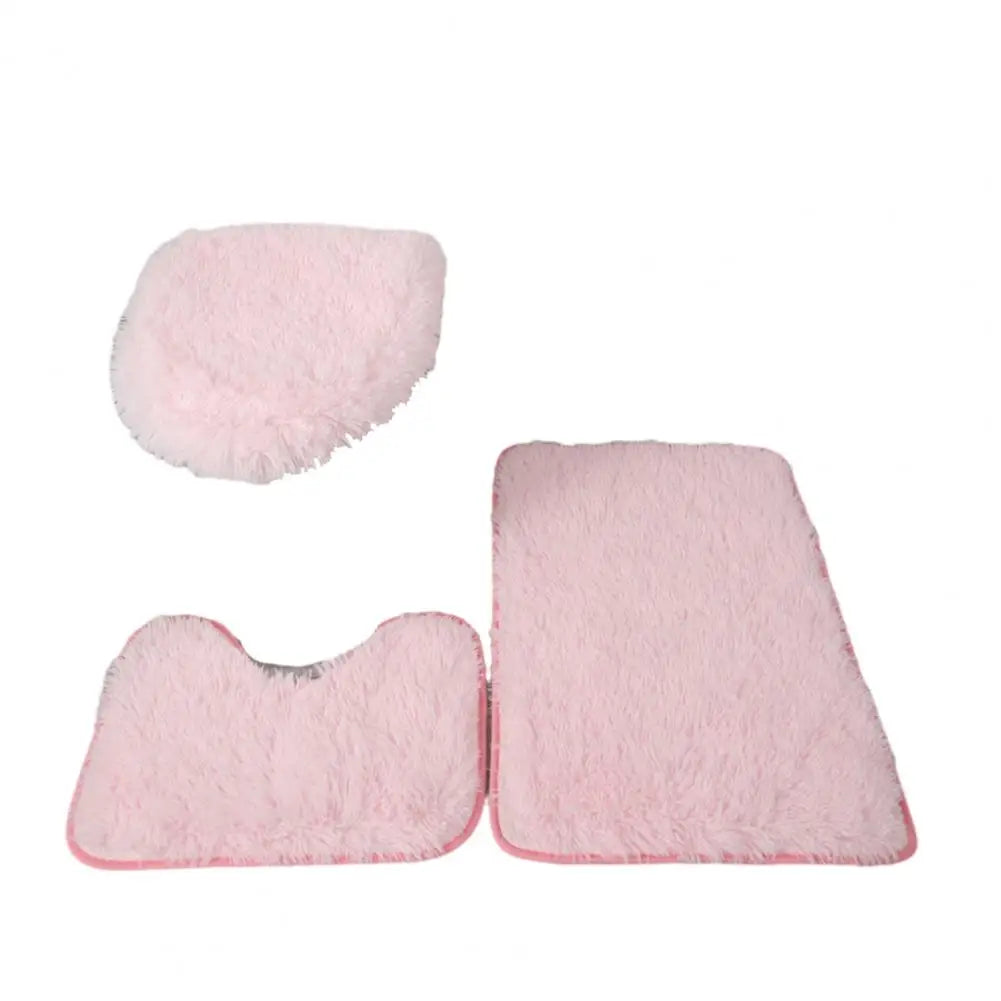 SlipSafeTrio | Anti-Slip Bathroom Mat & Toilet Seat Cover Set