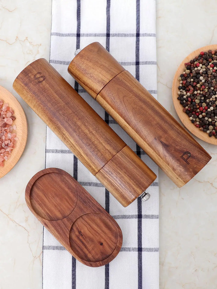 EetStijl | Luxury Wooden Salt and Pepper Mill Set