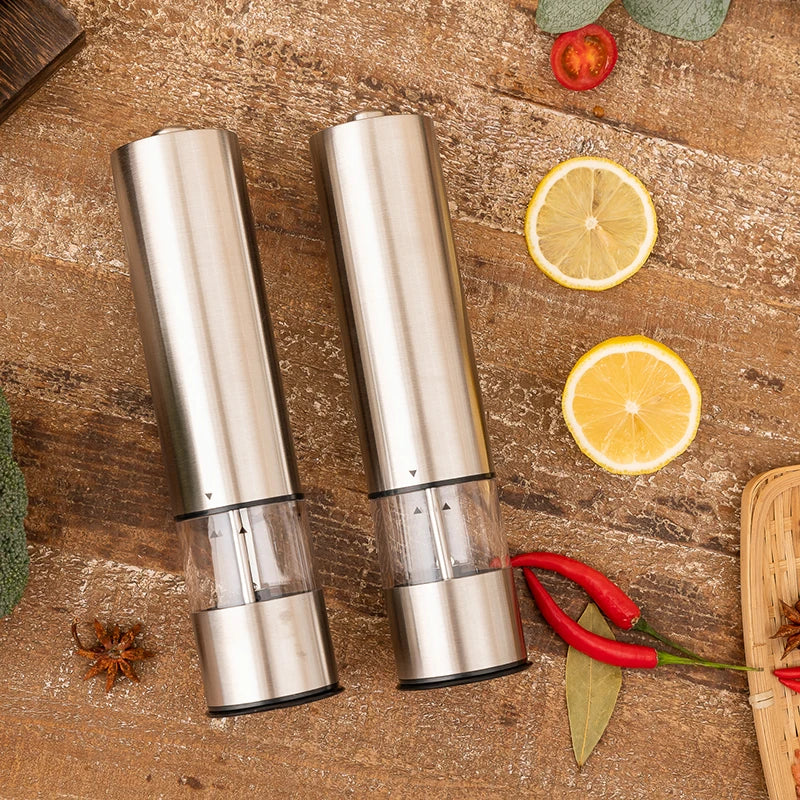 SpiceMaster | Luxury Electric Pepper and Salt Mill Set with LED Lighting