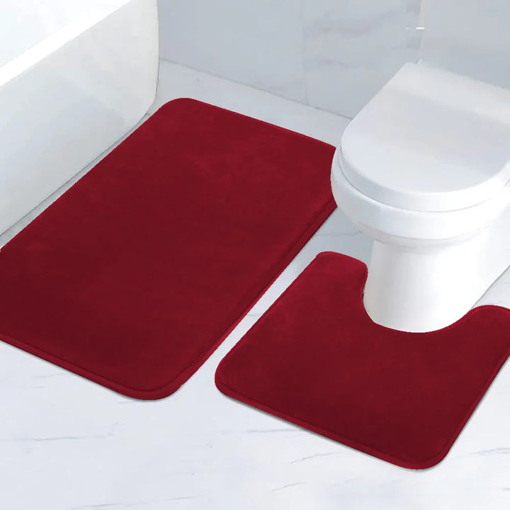 AquaStripesSponge | Washable Striped Sponge Bath Mats