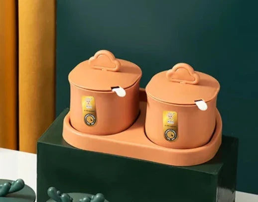 SpiceElegance | Luxe Spice Box and Organizer with Spoons