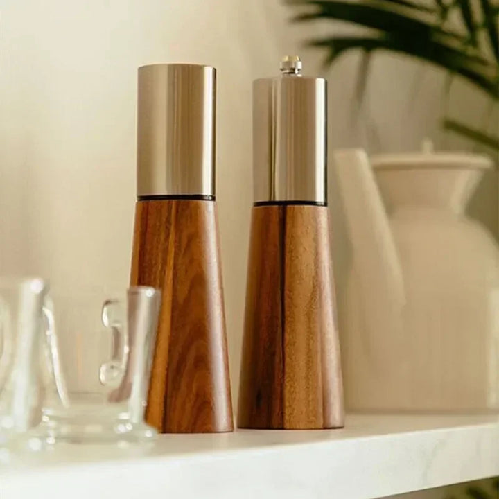 EdoSpice Mill - Elegant Pepper Mill Made of Acacia Wood - Precision and Elegance Combined