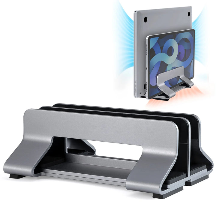 CLEVLO | Vertical Aluminum Laptop Stand (Single & Dual)