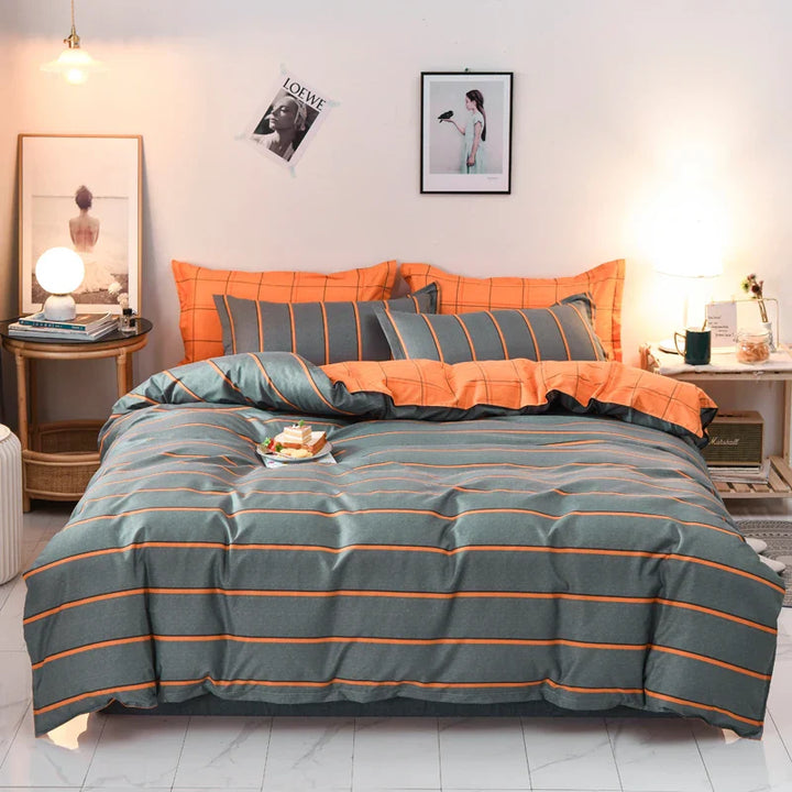 ZigzagVibe | Retro Geometric Duvet Cover