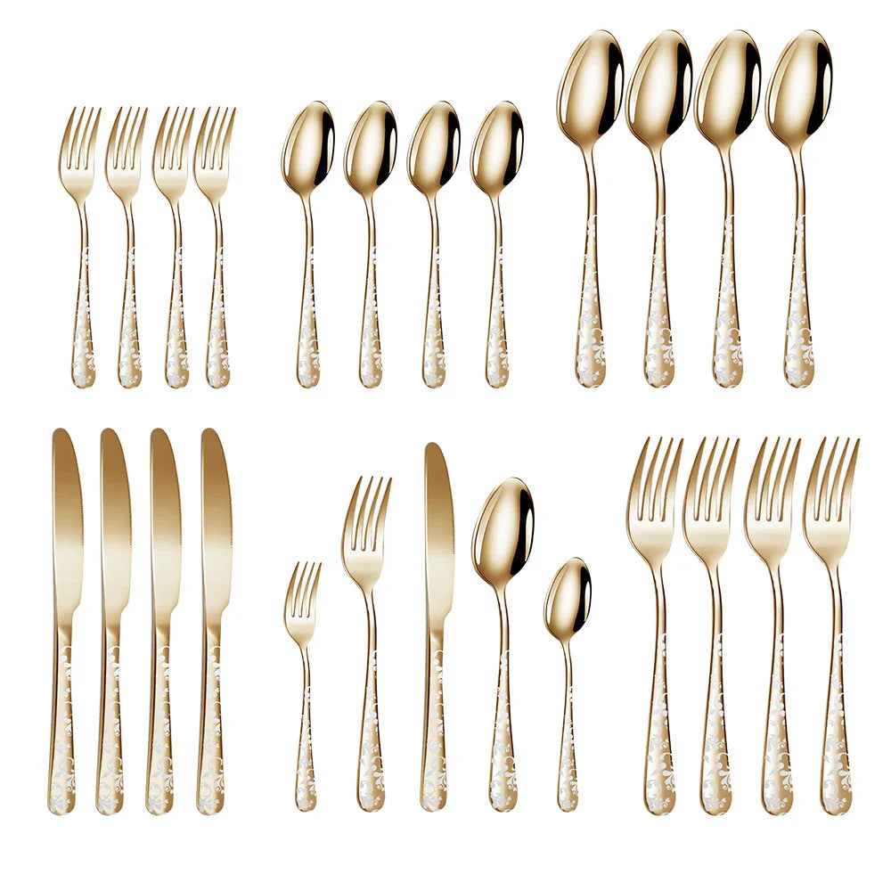 PolishGrace | Elegant Stainless Steel Cutlery Set