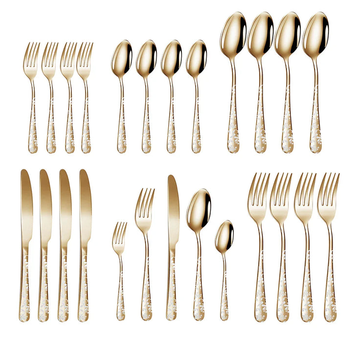 PolishGrace | Elegant Stainless Steel Cutlery Set