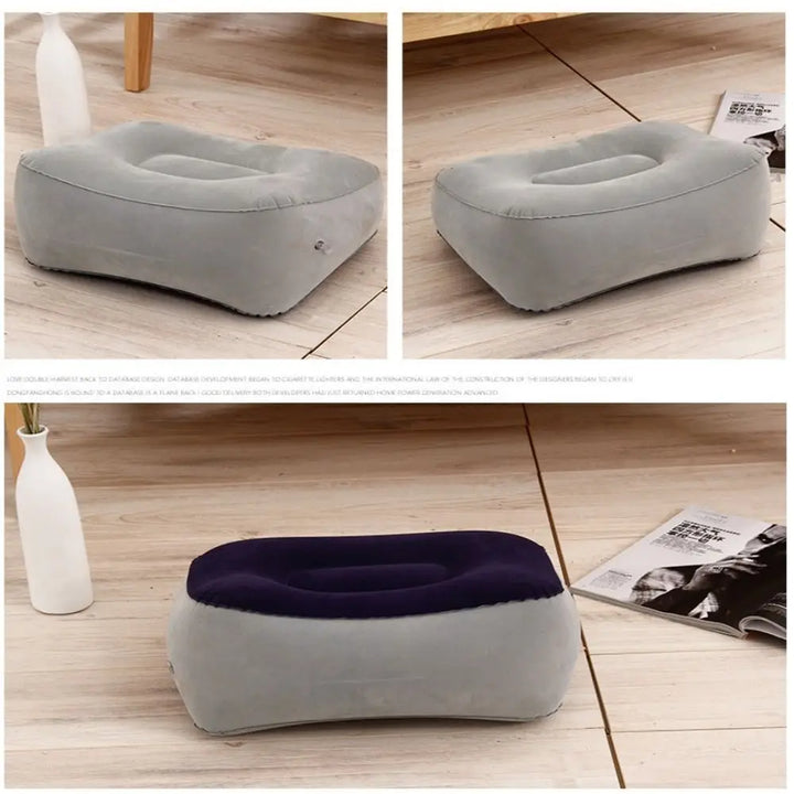 CLEVLO | Inflatable Soft Footrest Pillow