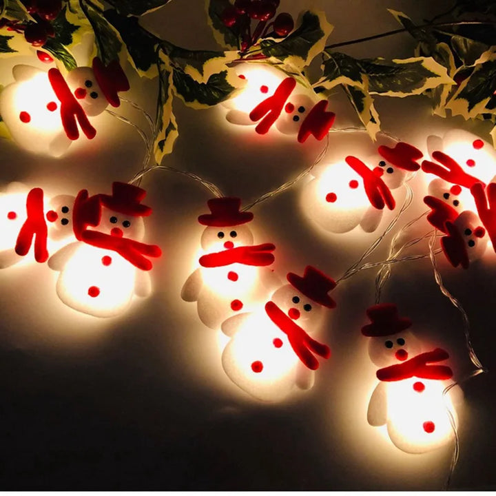 FrostyGlow – Snowman Christmas Tree Lights and Hanging Ornaments