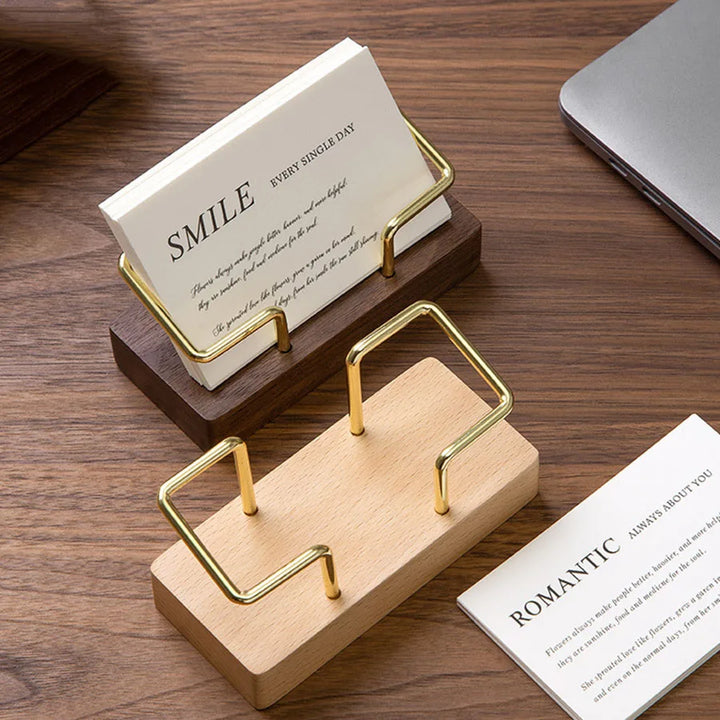 CLEVLO | WoodLine Business Card Holder