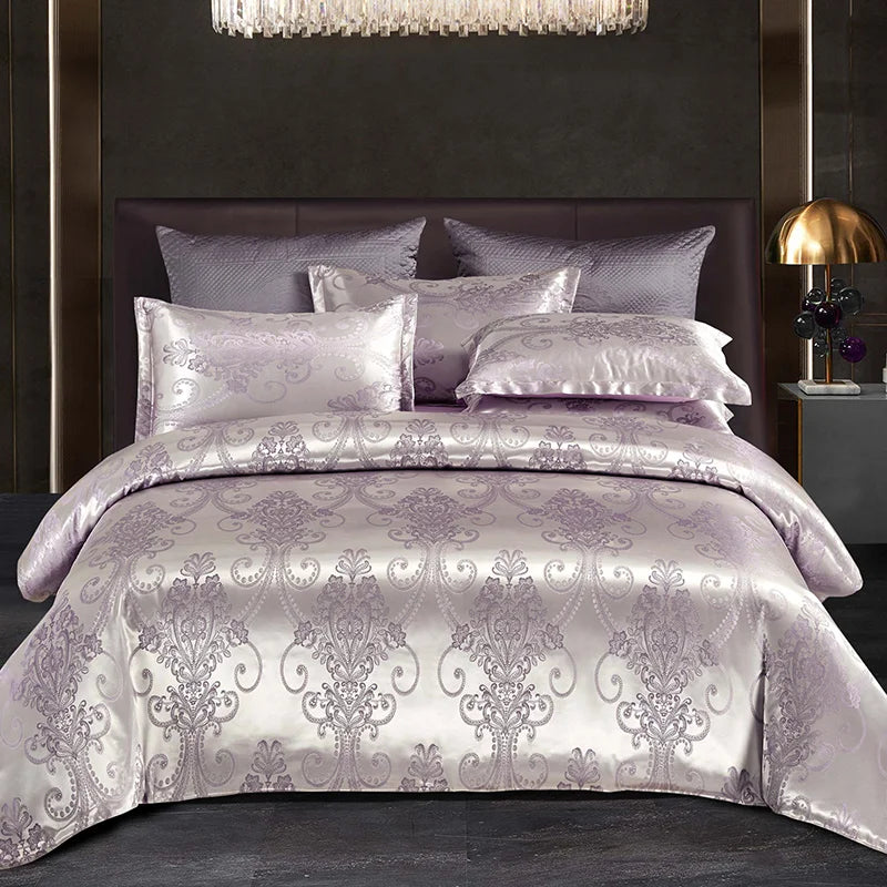 SilkSoft Duvet Cover Set - Luxurious Satin Feel for Ultimate Comfort - Lightweight and Soft for a Restful Sleep