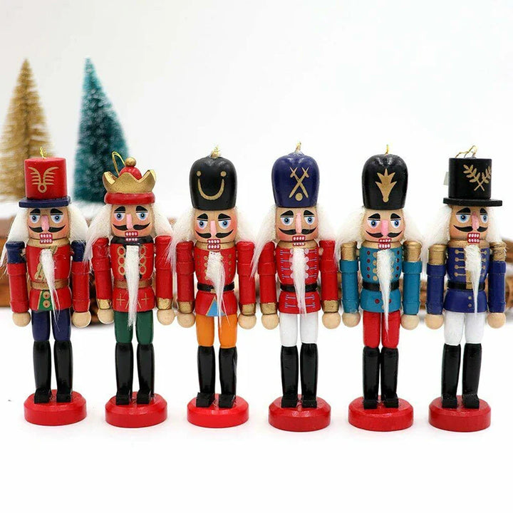 WoodBeauty | Set of 6 Mini Nutcracker Ornaments