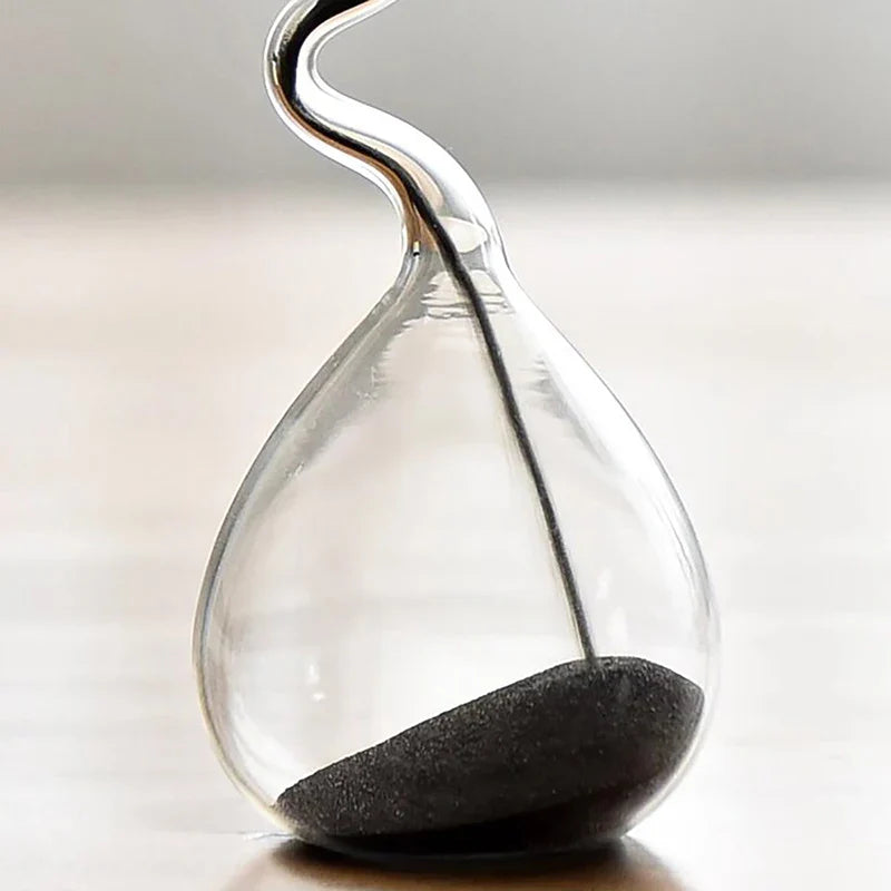 ElegantFlow | Curved Glass Sand Timer