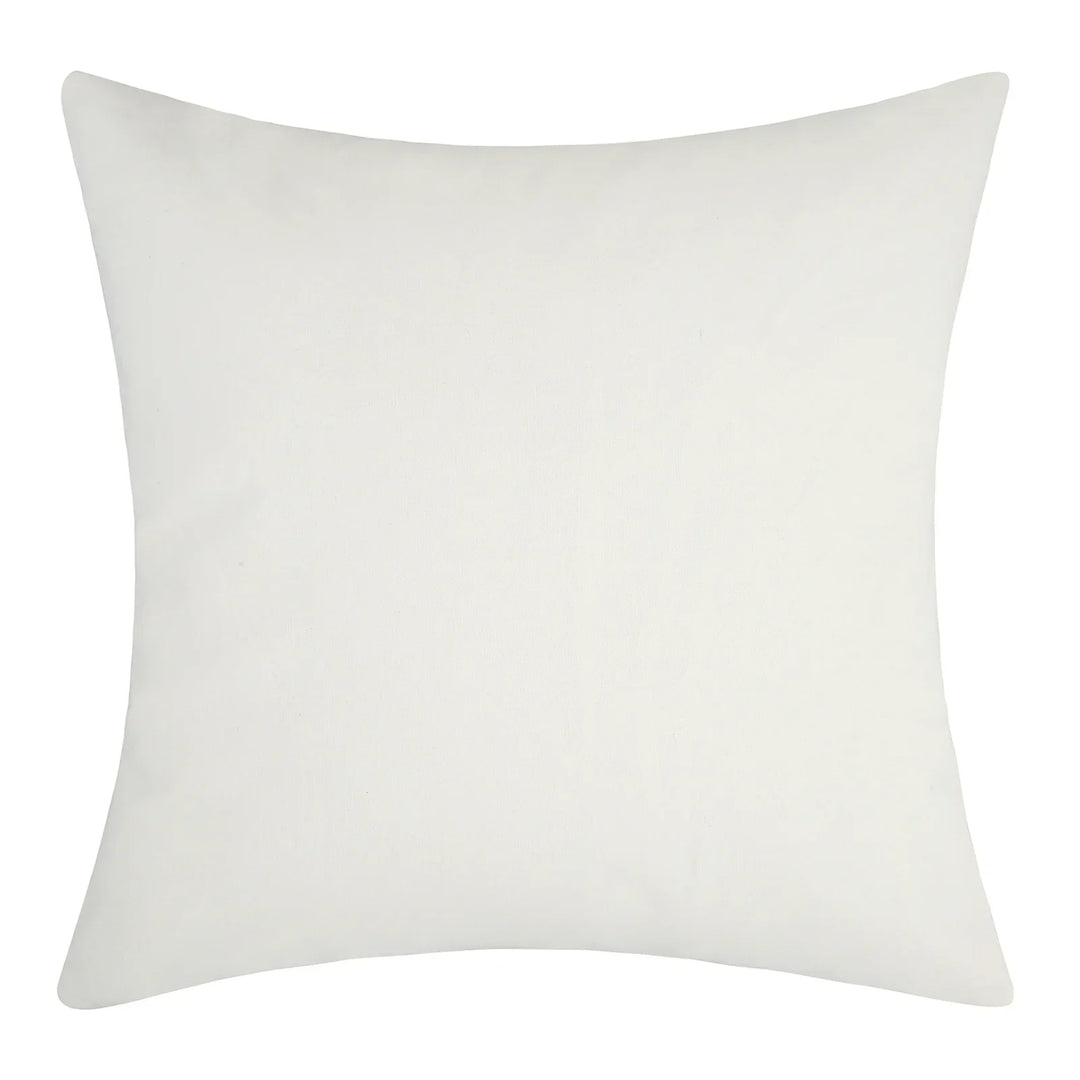 BohoBlend | Elegant Beige Cushion with Geometric Design