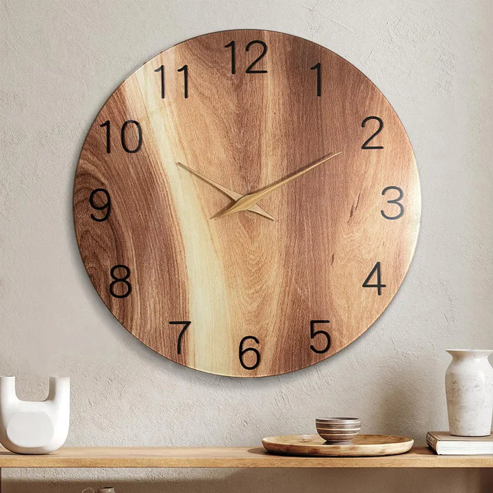 RusticCharm | Silent Wall Clock for the Living Room