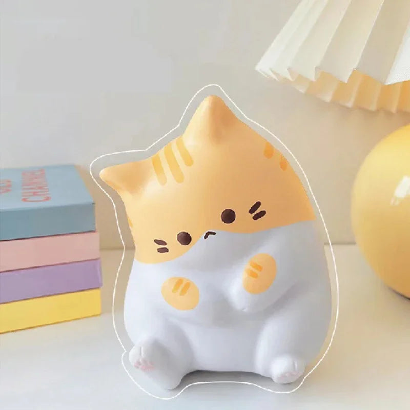 PurrSquish - Cute Cat Stress Ball for Relaxation - Squeezable Cat Figure