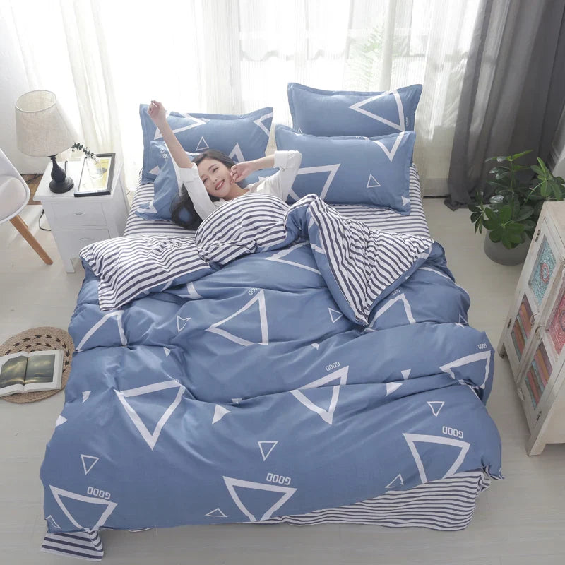 LeafyDream | Nordic Leaf Print Bedding Set