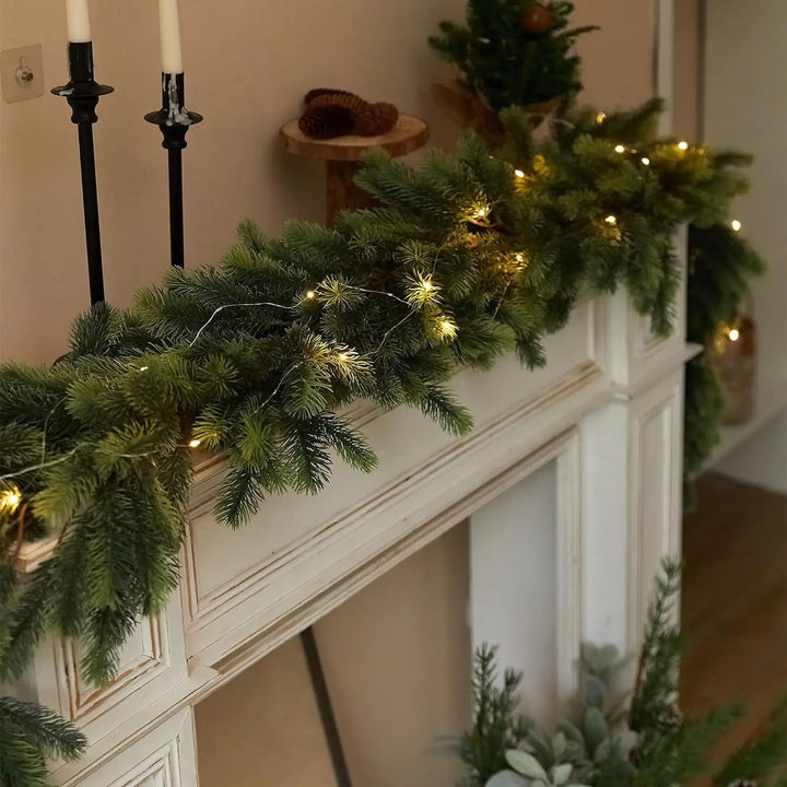 LichtLuxe | Artificial Pine Garland with LED Lighting