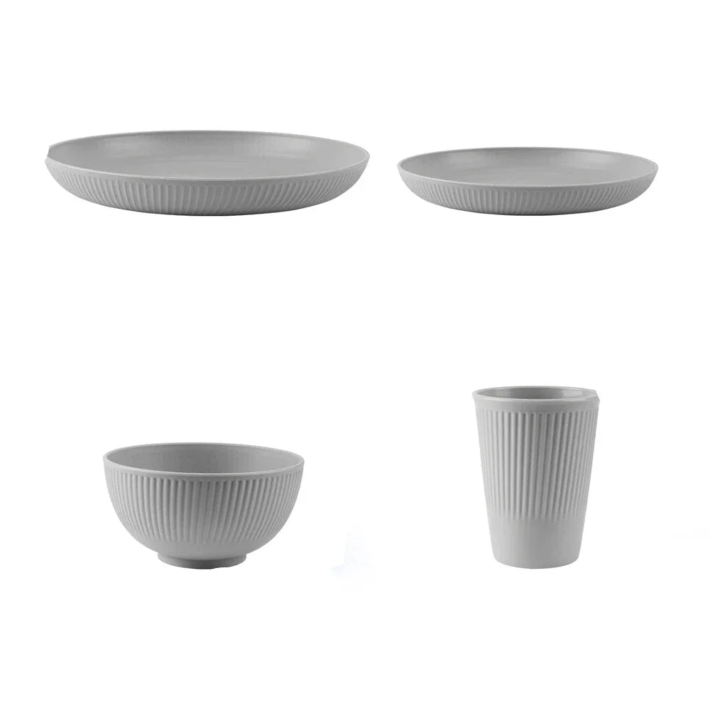 GrayDinner | Unbreakable Cutlery and Tableware Set