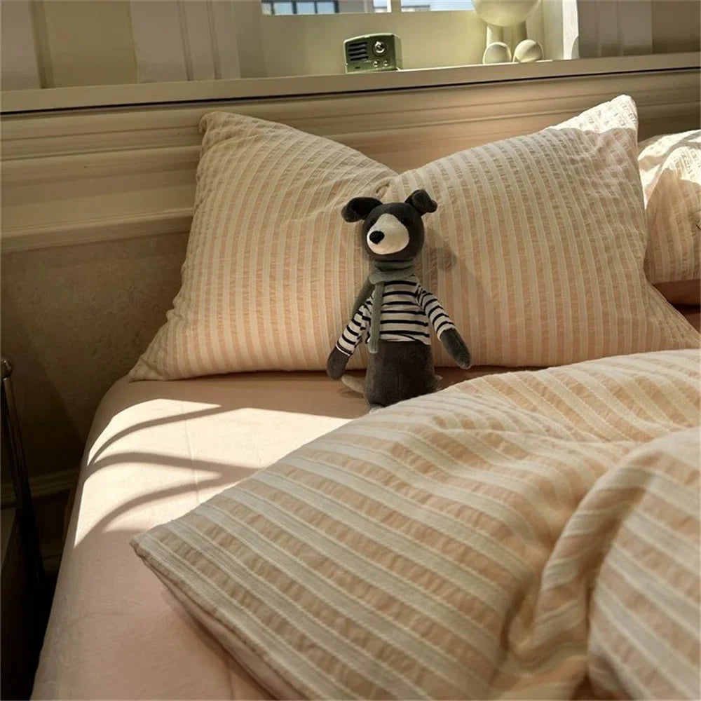 SereneLines - Luxe Gray Duvet Cover Set