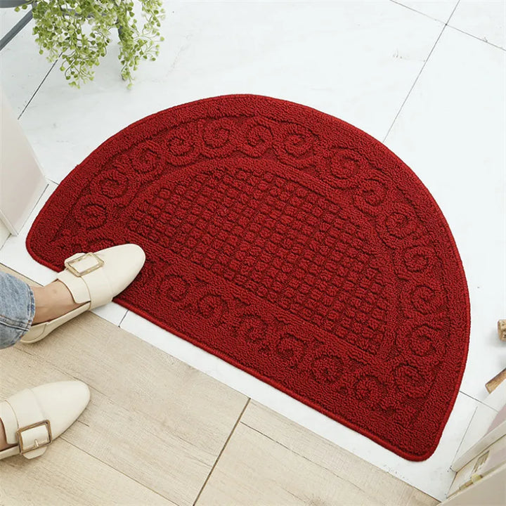 RetroVibe - Solid Color Half-Round Door Mat