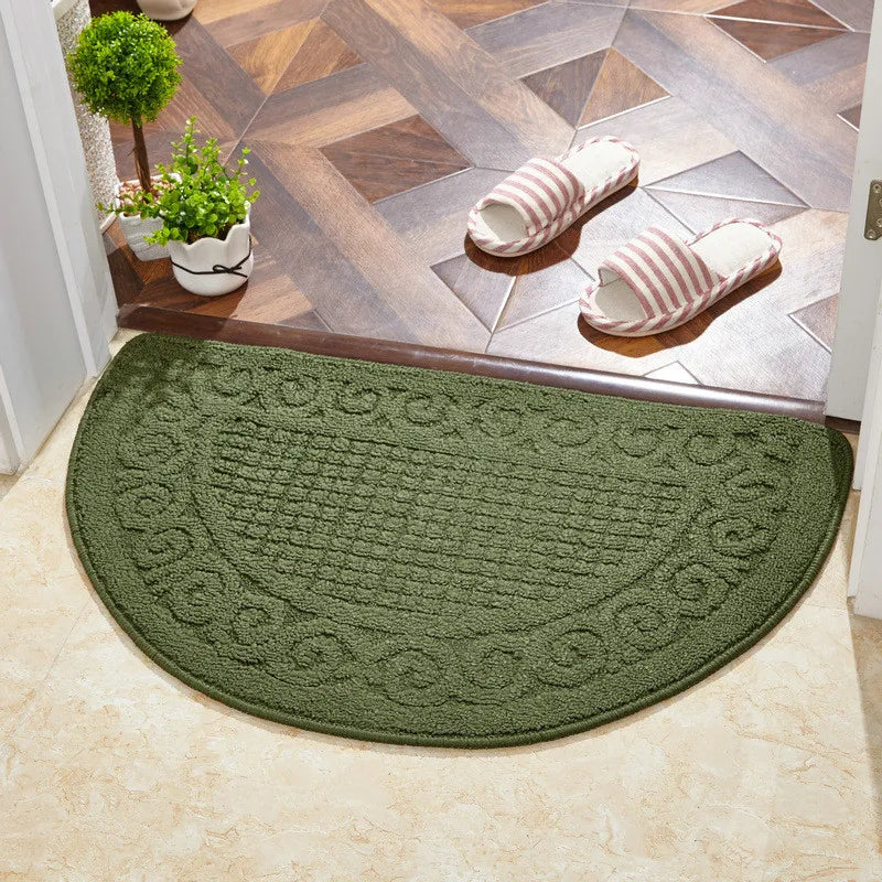 RetroVibe - Solid Color Half-Round Door Mat