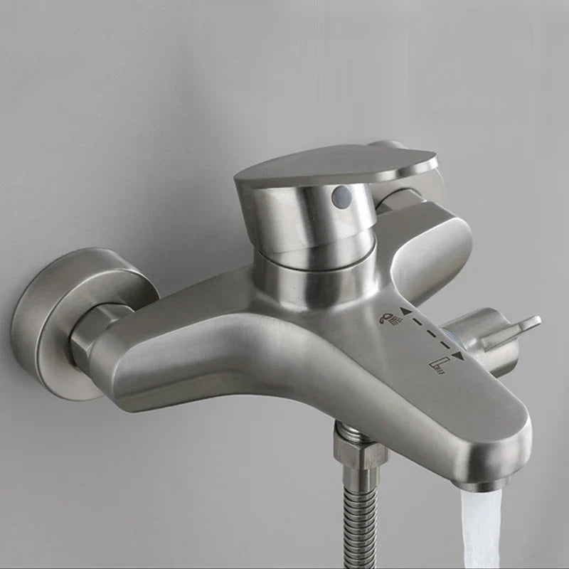 LuxMix | Stainless Steel Bath Faucet Set