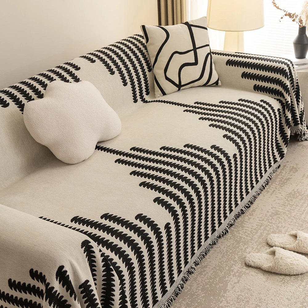 NordicChenille | Universal Throw Blanket with Tassels