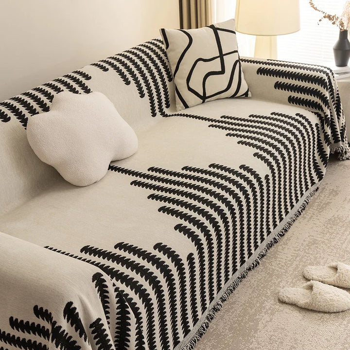 NordicChenille | Universal Throw Blanket with Tassels