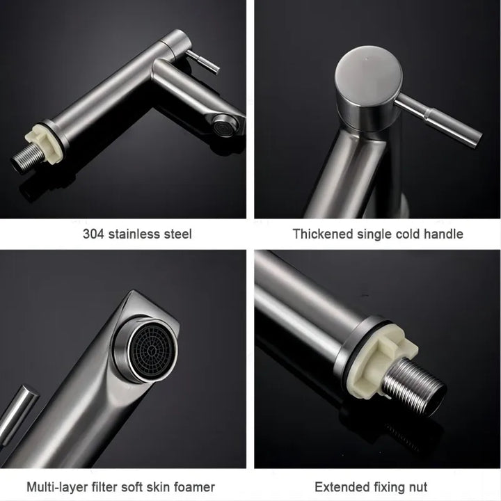 Ecoflo Modern Single-Lever Bathroom Faucet – Sleek, Sustainable Design – Easy Installation – Durable and Efficient