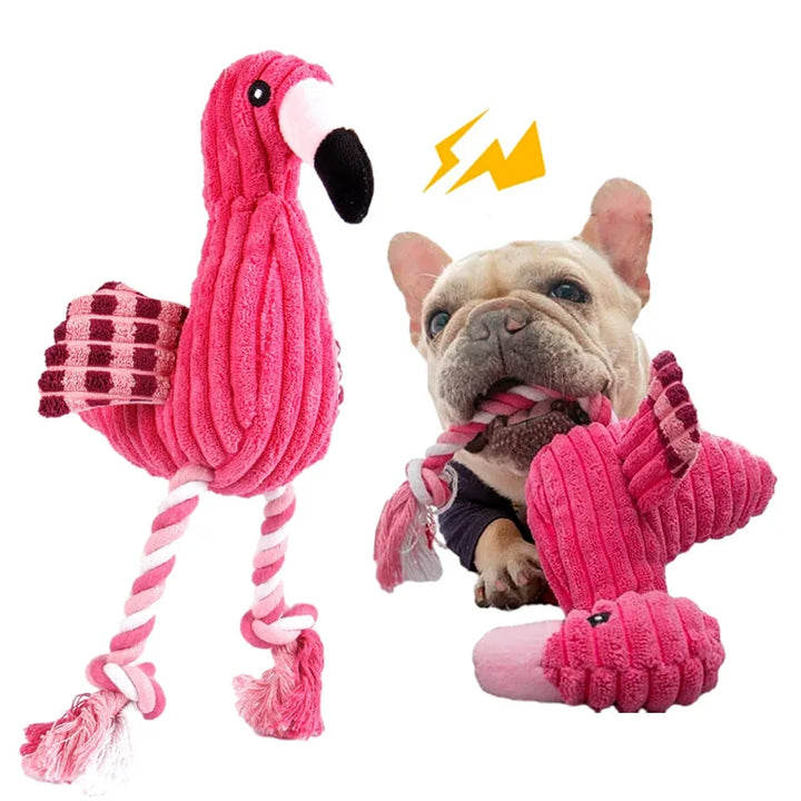 FlamingoChew | Interactive Plush Toy for Dogs