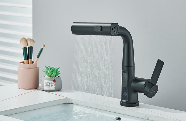 Luxor Modern Digital Bathroom Faucet – Elegant and Stylish Design with Temperature Display