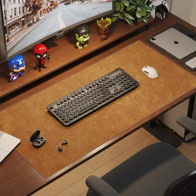 CLEVLO | RetroDesk Vegan Leather Mouse Pad